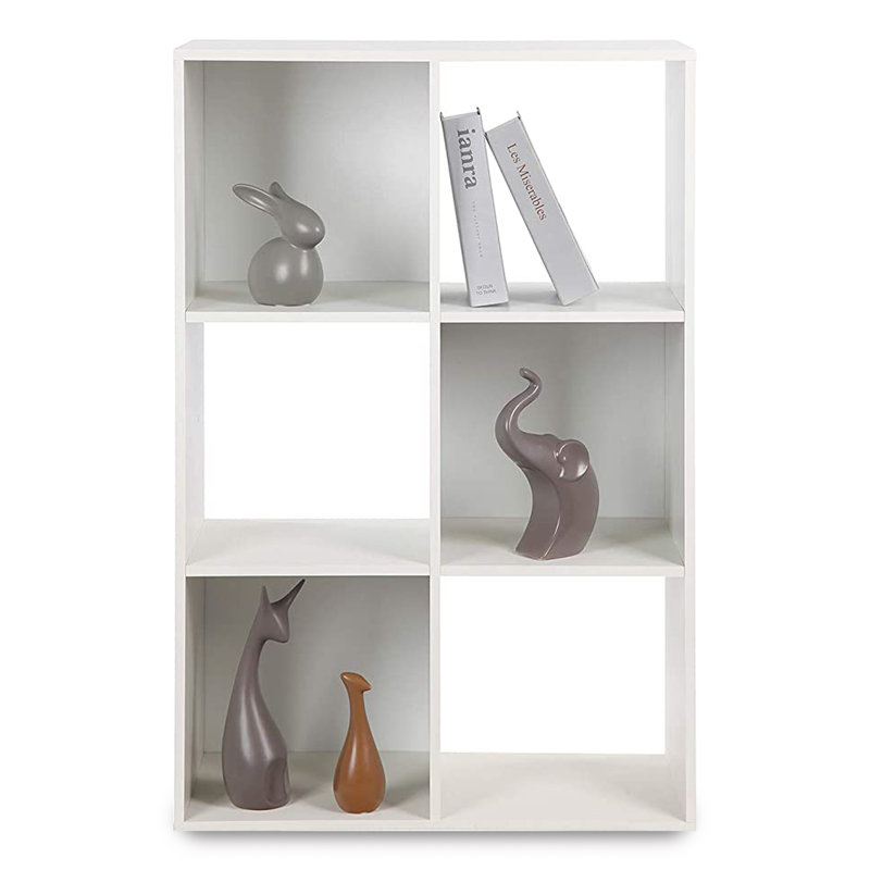 Bibliothèque à cubes H 24,5 "x l 35", (6 tablettes) H 24 po x l 35 po x P 11 po
