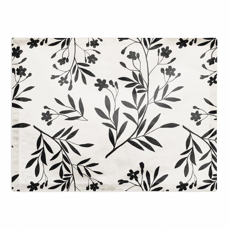 Napperon en coton monochromatique 14 po