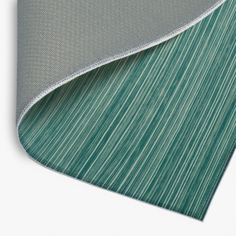 Tapis intérieur / extérieur bleu HorizontalStripes, Rectangulaire 2 pi x 3 pi