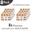 Ensemble de 8 paillassons East Urban Home