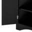 Armoire de rangement triangulaire pour salle de bain avec tablettes réglables, armoire de plancher autoportante-525799378