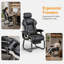 Fauteuil de bureau ergonomique en similicuir avec repose-pieds rétractable à 90 ° -135 °