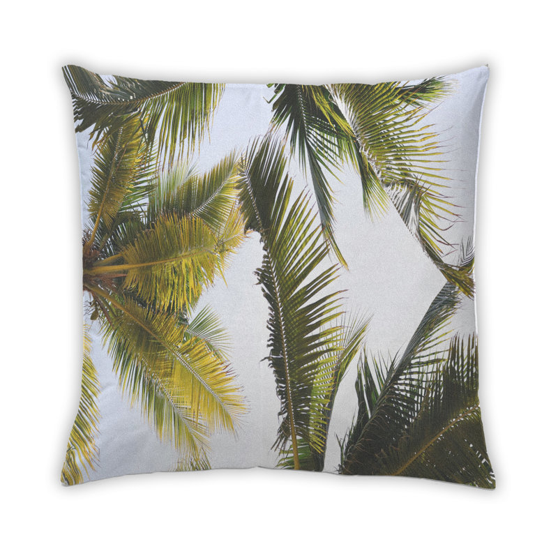 Coussin Plants Palm Tree, Microsuède