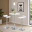 Table de bar contemporaine réglable en blanc