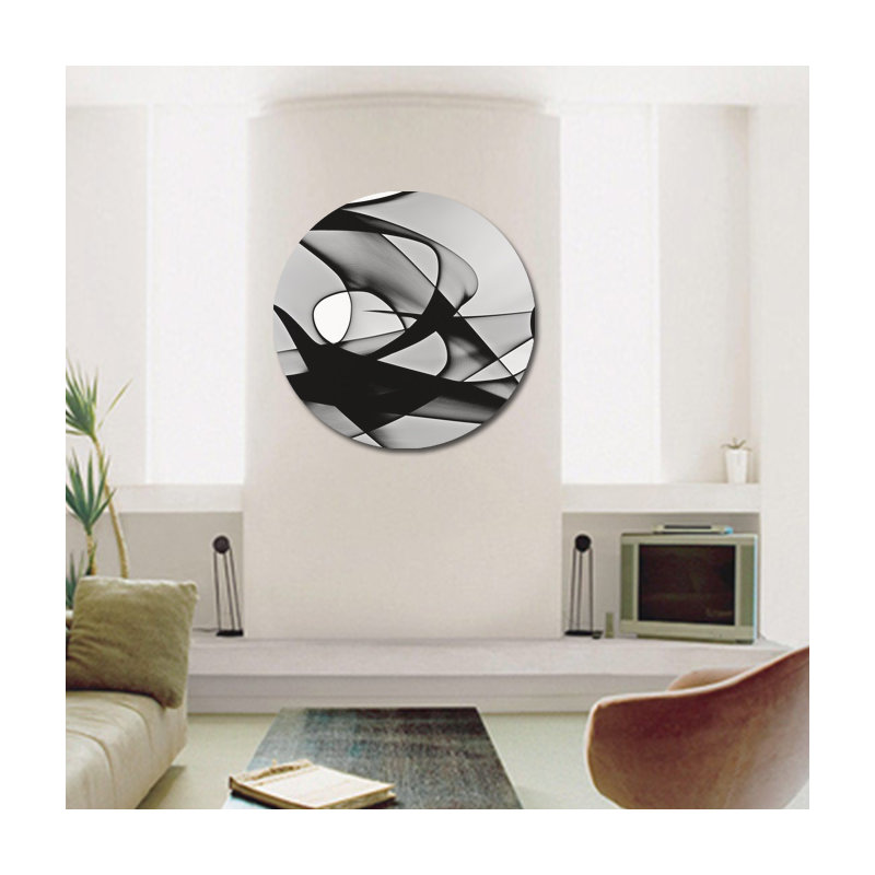 Nebula 2 Abstract Print, Round 36" x 36", Paper