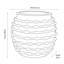 Bobble Fibrestone  Decorative Planter-110455050-110455048