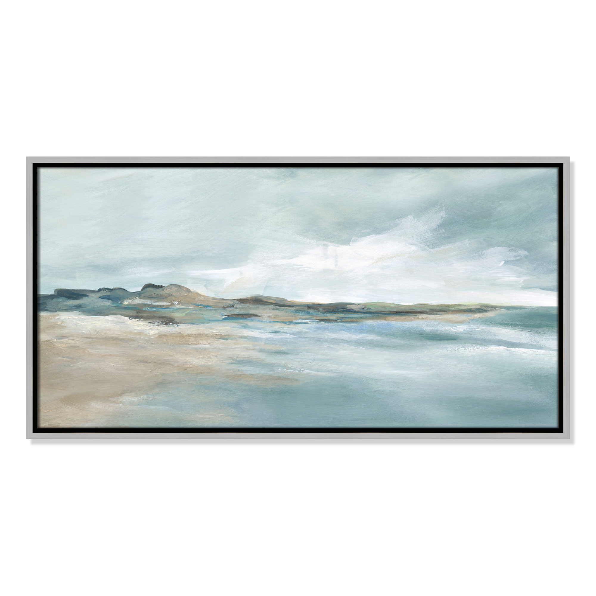 Sandpoint Print by Carol Robinson, 16.5" H x 31.5" W, Silver