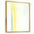 Toile avec cadre flottant or