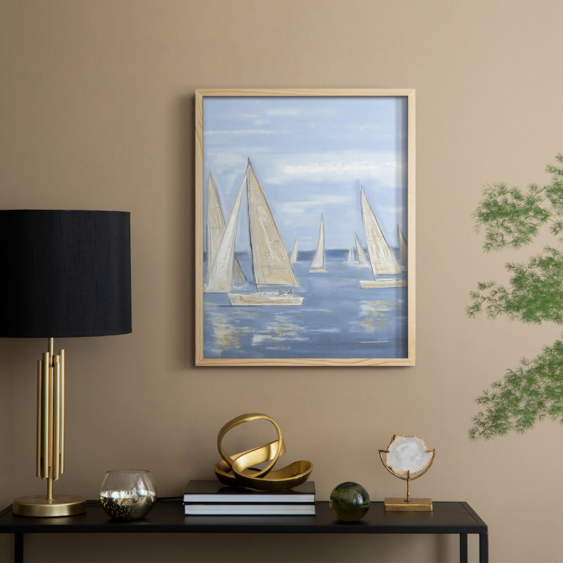 NAUTICAL Series IX, reproduction encadrée - bois massif, H 21 po x l 17 po, Naturel