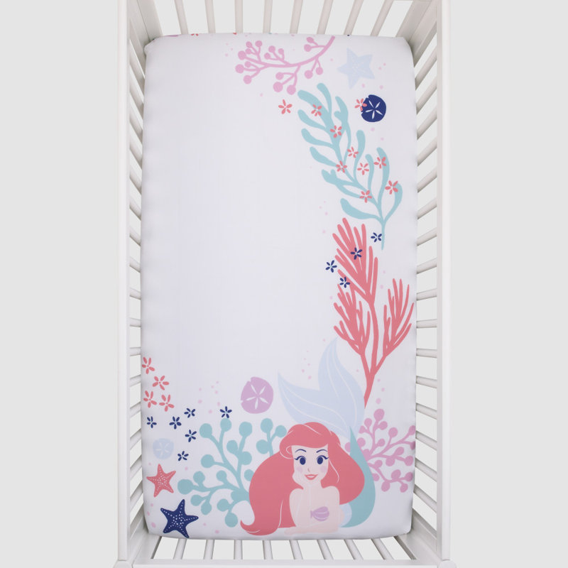 Drap-housse pour lit de bébé NoJo Disney La Petite Sirène Ariel