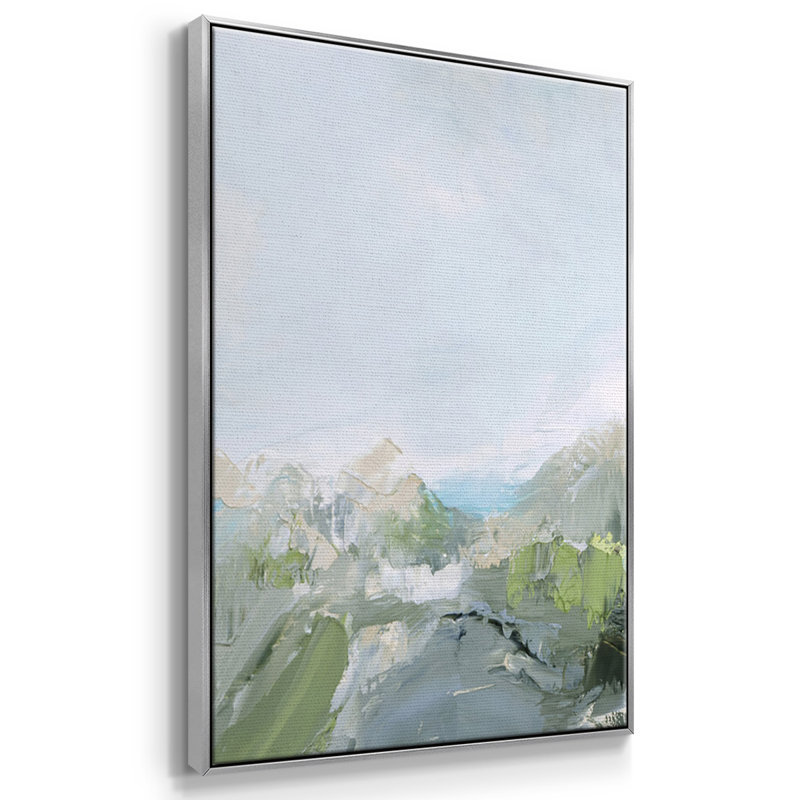 Nature's Peace II - Toile encadrée multi-pièces, H 40 po x l 78 po x P 2 po, Argenté