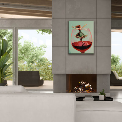 "Wine Dance" par Andreas Magnusson, art mural sur toile, 26 po x 34 po