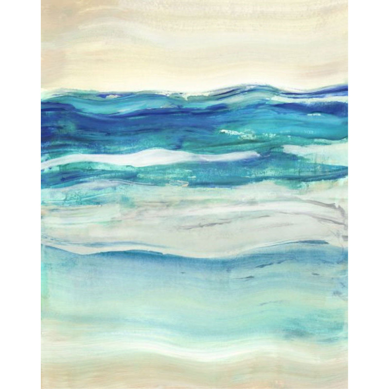 Pelagic Records VI Print by Elena Carlie, 38" H x 30" W x 1.5" D, Image Brush Gel