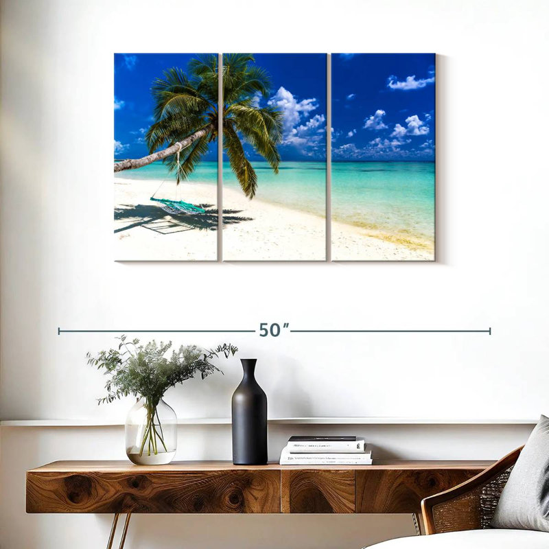 Gillard Relaxing Maldives Beach, 24" H x 38" W