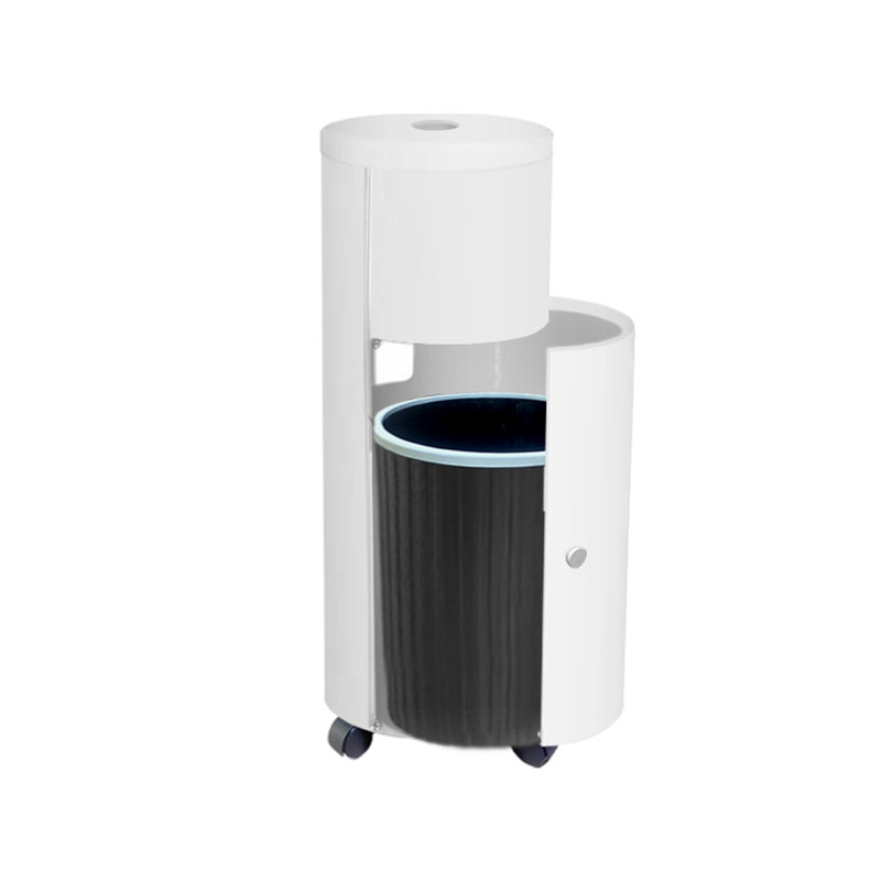 Metal Open Waste Baskets - 7 Gallons, White