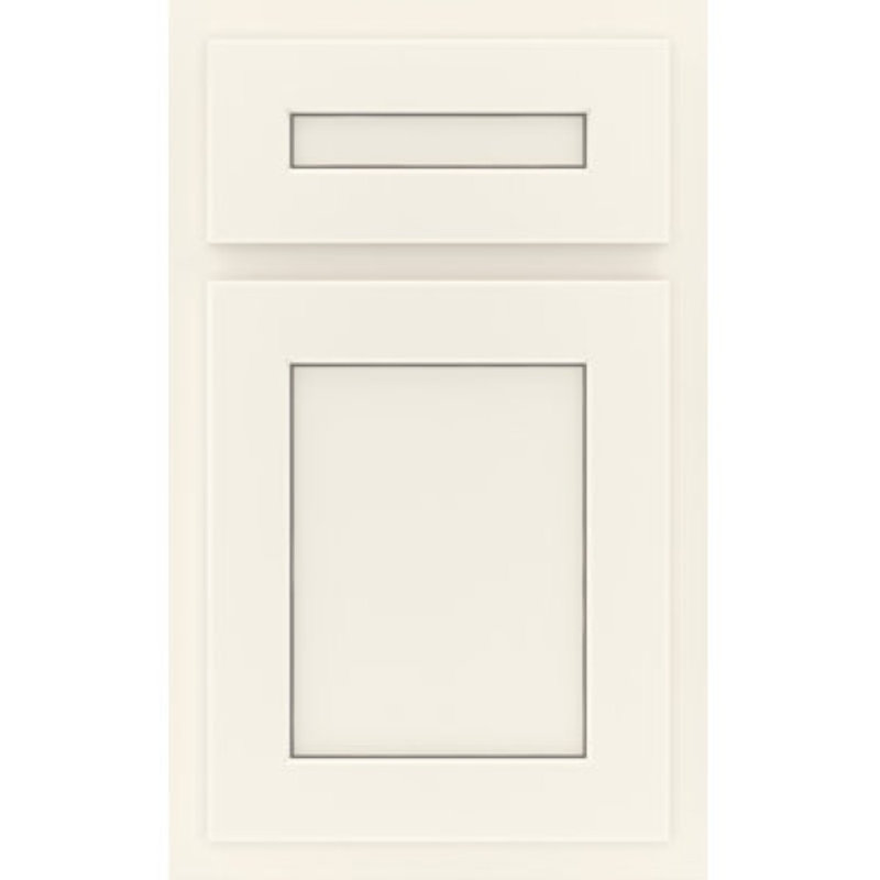 Dwelling Value Claredon Door Sample, Sweet Cream/Stone Glaze, Painted Hardwood
