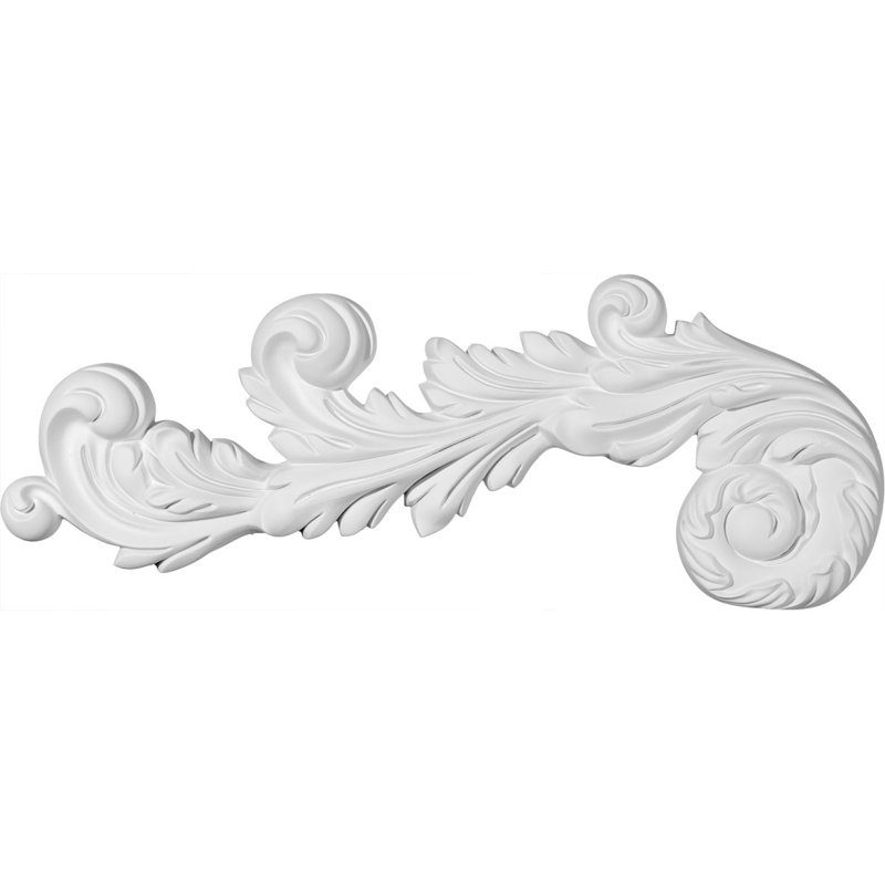 Edinburgh 7'' White Primed Polyurethane Scroll Onlay