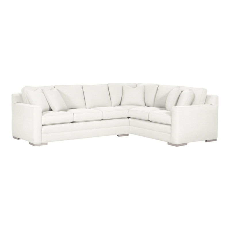 Summerton Upholstered L-Shaped Sectional Right Hand Facing, Kempsey Sheepskin, Dove Gray