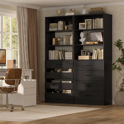 Closet System with Wood Drawers