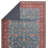 Machine Washable Floral Power Loom Polyester Area Rug in Blue/Red-68308774