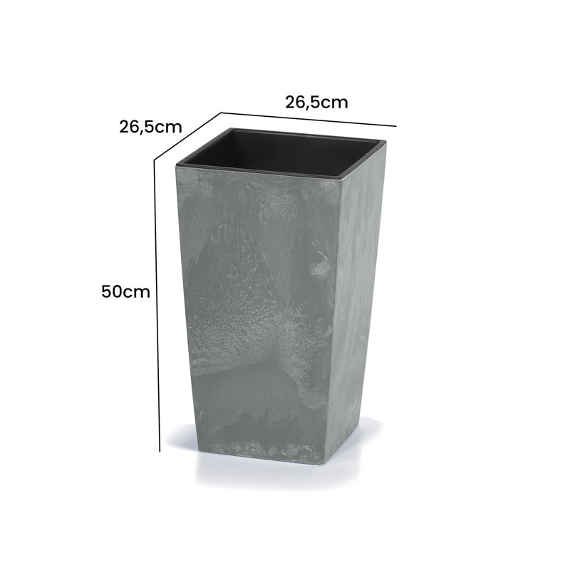 Baxman Planter, Grey/Brown/Blue, 61cm H x 32.5cm W x 32.5cm D