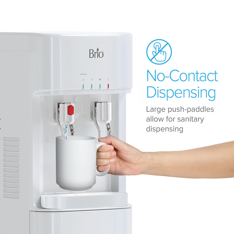 Brio Silver Free Standing Bottom Loading