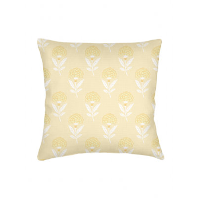 Printed Pillows Linen Floral Accent Pillow