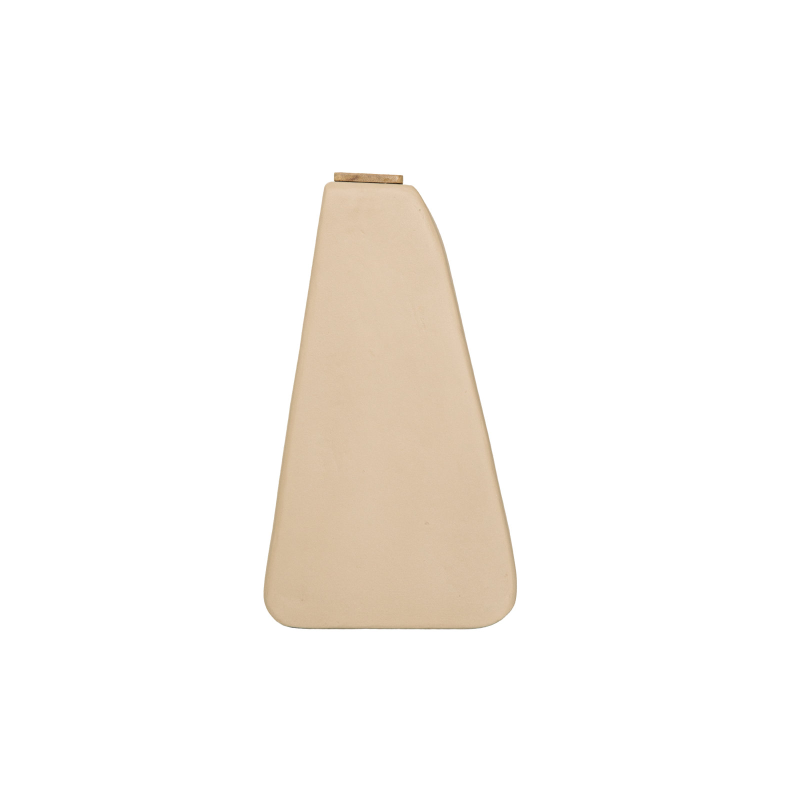 Fable Large Boxy Ecomix Table Vase with Wooden Frame Detail and Matte Finish, 16