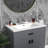 35 in. W x 20 in. D White Ceramic Rectangular Bathroom Vanity Top with Single Sink Only