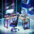 Israa L-Shaped Metal Base Computer Desk with Power Outlet-1709013475