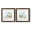 Blue Opulence I - ensemble de 2 peintures encadrées-127192416-127192418