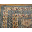 Tapis de couloir antique en coton ivoire