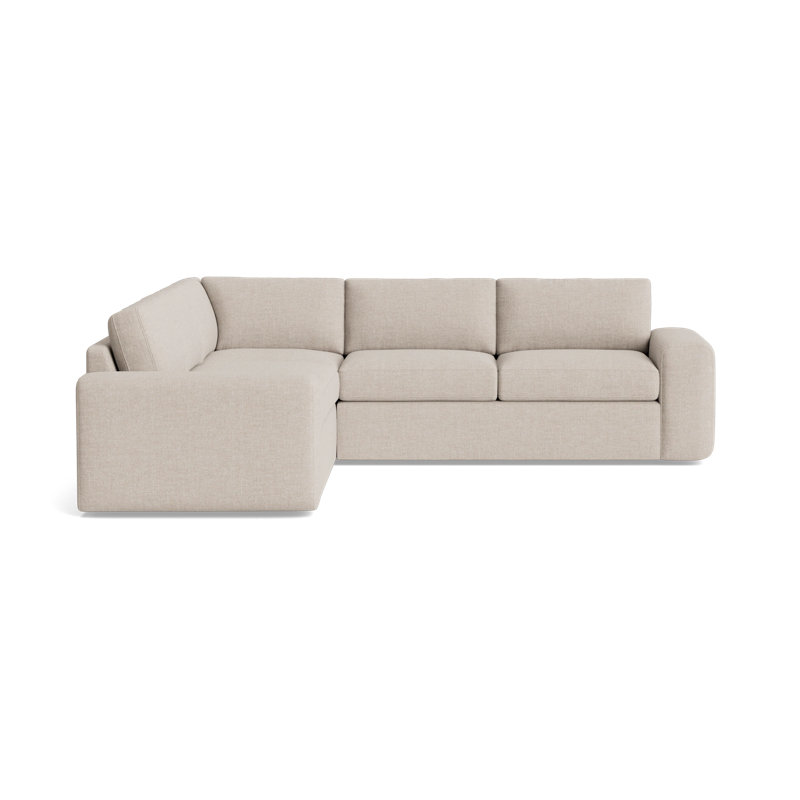 The OG Sectional, Left Hand Facing, Performance Weave - Natural