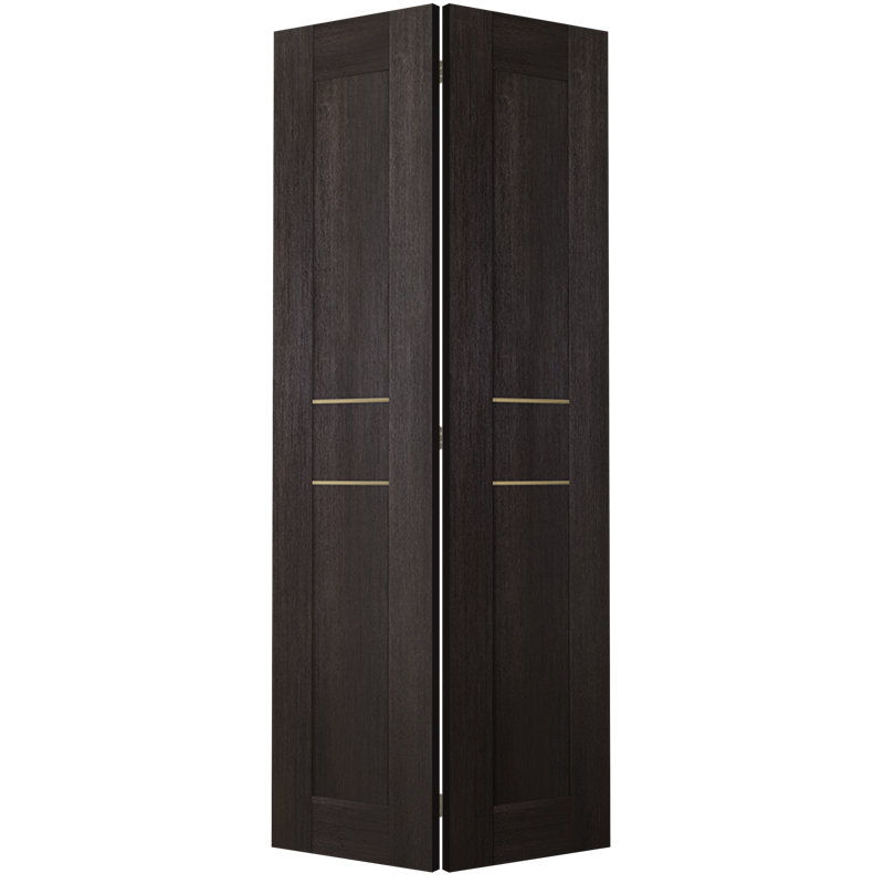 Porte à panneaux pliante en bois, Chêne, 48 po x 79,38 po