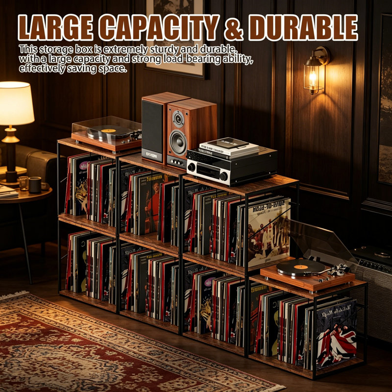 Premium Wood 37.3cm H Media Shelves