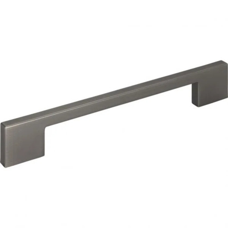 Thin Square Bar pull, Brushed Nickel, 7 9/16"