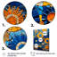 Carreaux de mosaïque jaune et bleu 2 - reproduction d'art sur toile mosaïque bohème-1387295703-1387295656