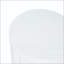 Table d'appoint blanche cylindrique MGO avec texture rainurée verticale
