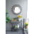 32X15x31" Maggie Galvanized Tray Table Accent Table
