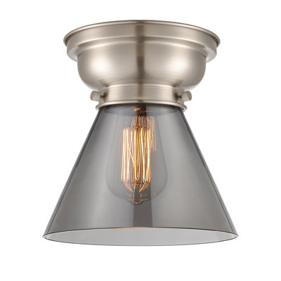 Aditi Cone 1 Light 8" Flush Mount