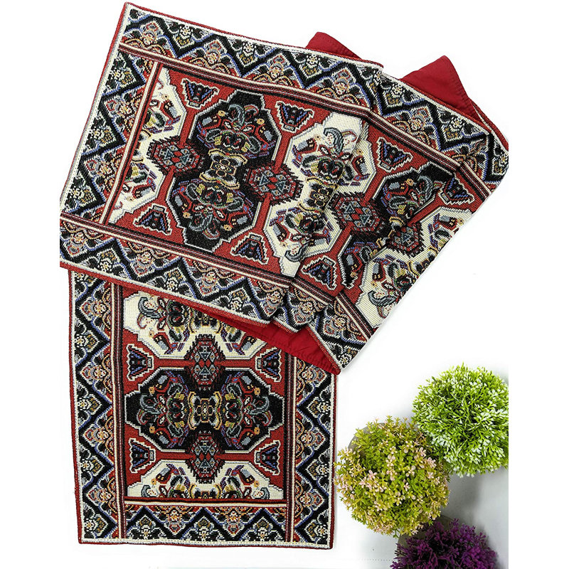 Abstract Table Runner, 13" W x 90" L