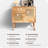 Modern Burlywood Solid Wood Sideboard