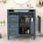 Contemporary Freestanding Single Bathroom Vanity Cabinet with Ceramic Sink and Ample Storage-134419455