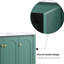 Meuble-lavabo 48 po avec lavabo en céramique - Rangement abondant 4 portes silencieuses à fermeture en douceur et 2 tiroirs en bois massif conçu pour créer un espace gracieux