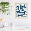 Bauhaus Inspired Geometric 1 N Blue And Teal by The Creative Bunch Studio-184243422-184243419