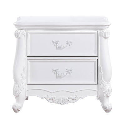 White Nightstand For Stylish Bedrooms - 32X30x19 Size Finish 30 Inch Height Stand