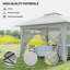 Aleston 143.3" W x 143.3" D Steel Patio Gazebo