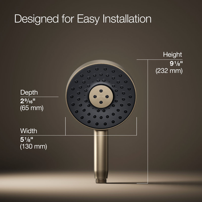 Statement Round Three-Function Handshower 2.5 Gpm