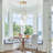 3 - Light Dimmable Globe Chandelier With Irregular White Lampshades