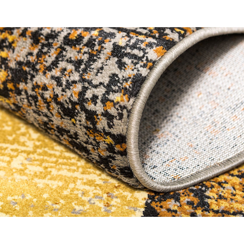 Apex Abstract Beige/Brown Area Rug, Rectangle 2'2" x 3'1"